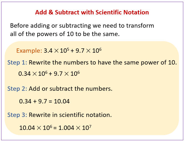 how to solve math problems using scientific notation