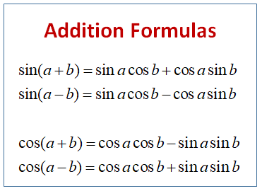 Addition Formulas