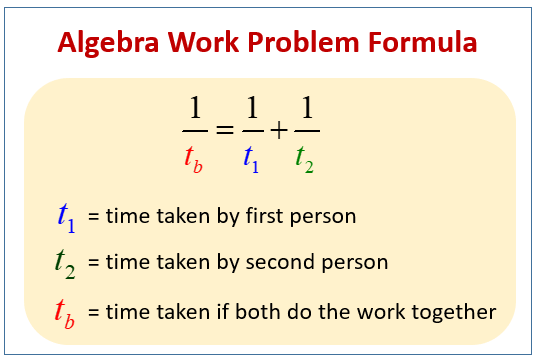 rate of work problem solving