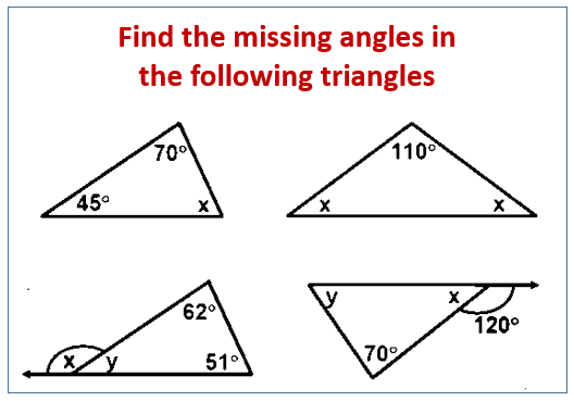 find-the-missing-angle-in-a-triangle-examples-solutions-videos