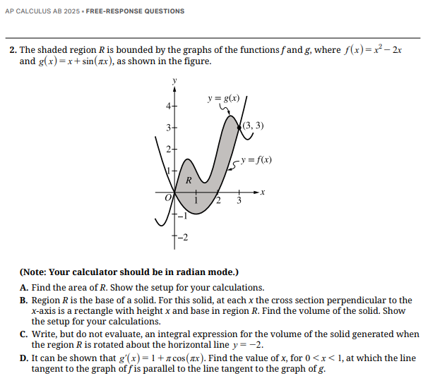 APCalculus AB FRQ 2025