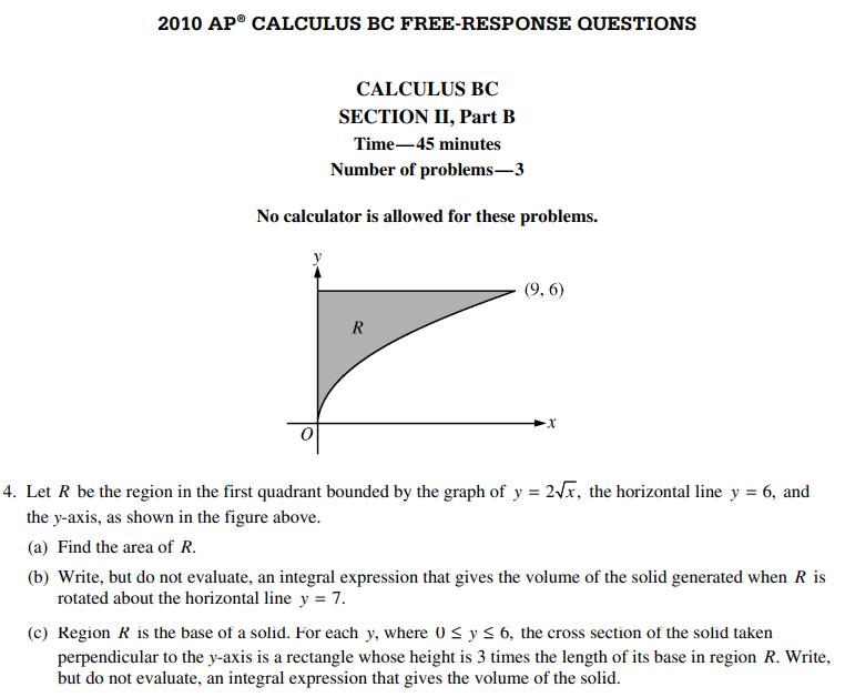 AP Calculus BC FRQ 2010