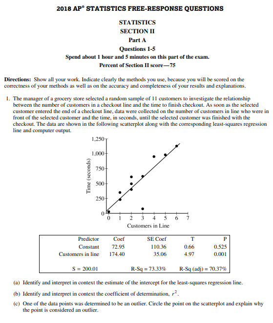 APStatitics FRQ 2018