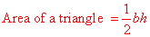area formula of triangle area formula of triangle
