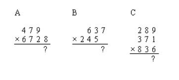 math problem solving about multiplication