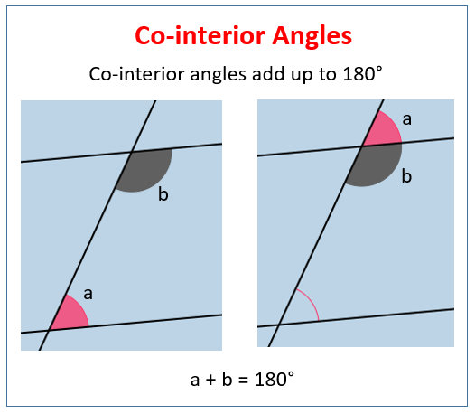 Co Interior Angles Examples Solutions S Worksheets Games Activities