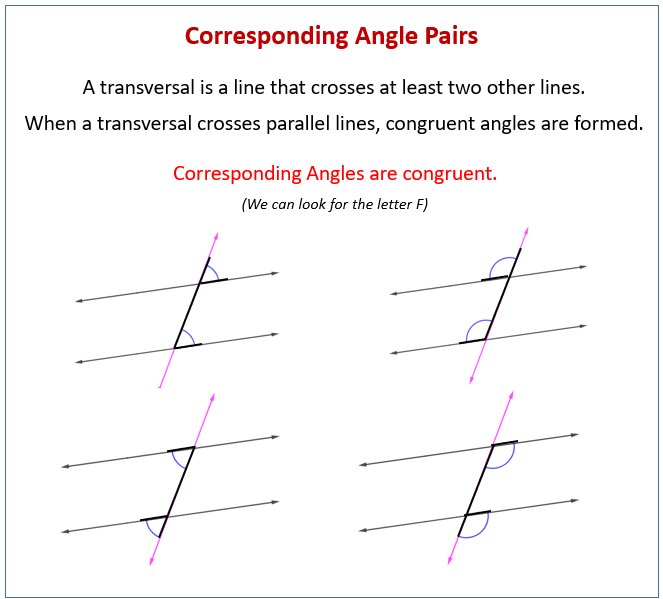 Corresponding And Alternate Angles Examples Solutions S Worksheets Games Activities