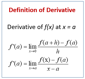 Calculus - Derivatives (examples, solutions, videos)