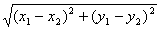 distance formula distance formula