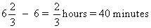 2/3 hrs 40 min