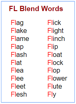 Fl sound words