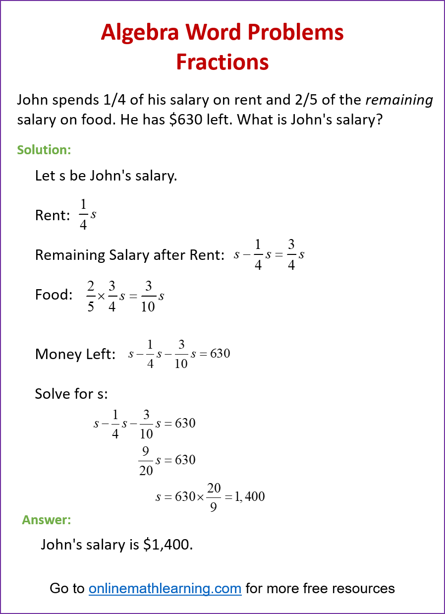 Fraction Word Problem