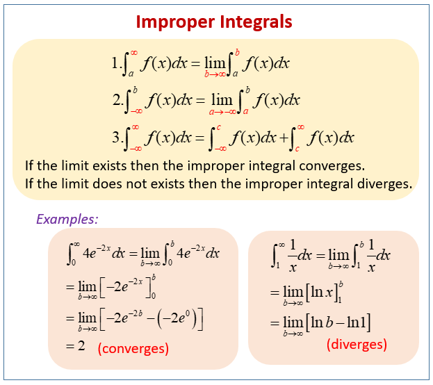 improper integral calculator