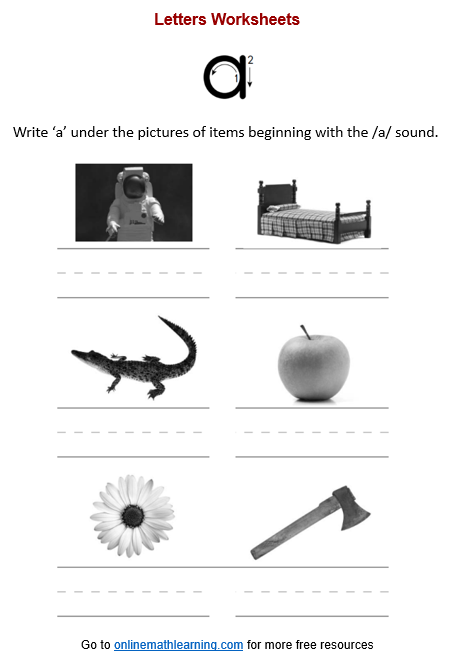 Items beginning with a Worksheet