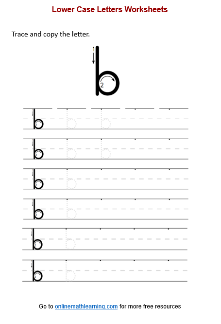 Letter b Worksheet