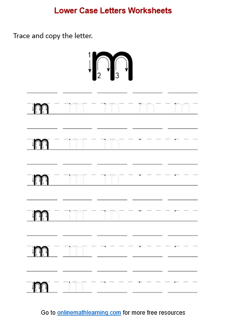 Letter m Worksheet