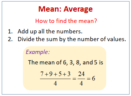 mean problem solving maths genie