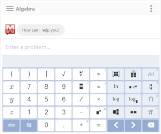 Mathway Taschenrechner Widget