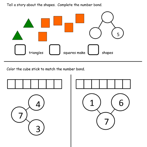 Number Bonds For 7 solutions Examples Homework Worksheets Lesson Plans 