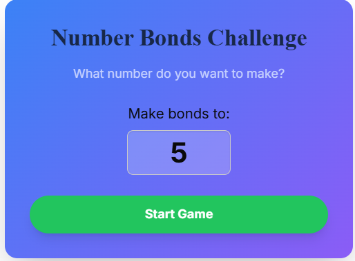 Number Bonds Game