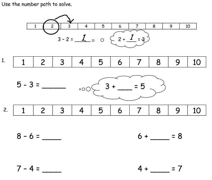 Count On Using Number Path Worksheets Solutions Videos Lesson Plans