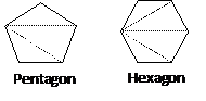 angles in pentagon hexagon