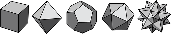 Examples of Polyhedra - Illustrative Math 5 polyhedra.