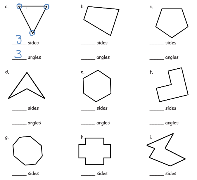 Two Dimensional Shapes Based On Attributes Solutions