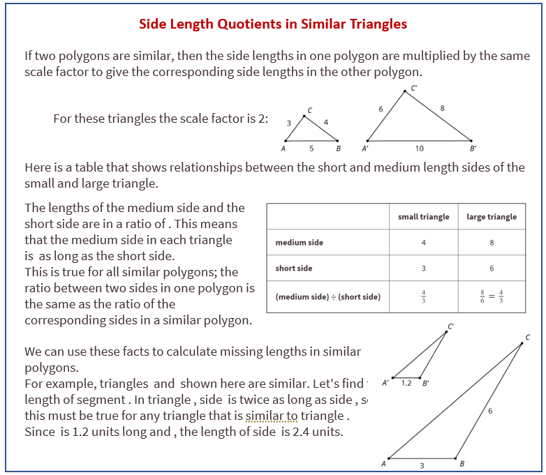 Similar Triangles Similar Triangles