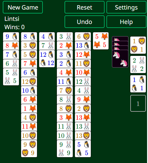 Lintsi Solitaire Game