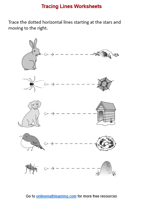 Tracing Horizontal Lines