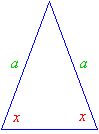 isosceles triangle