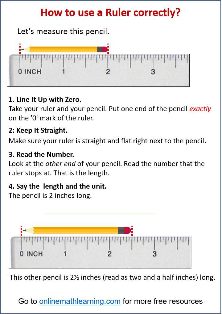 How to use a ruler correctly