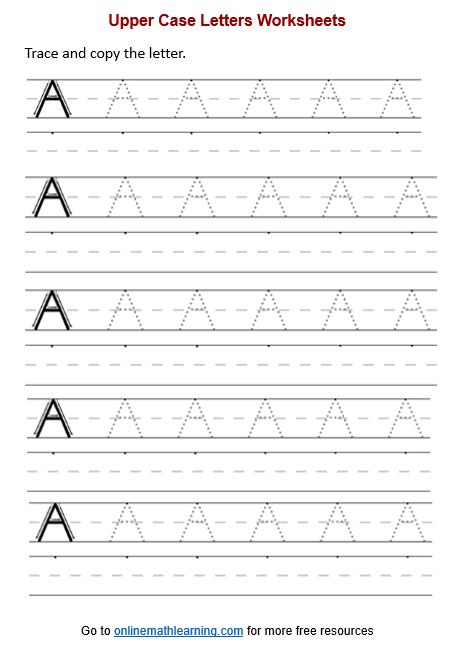 Letter A Worksheet