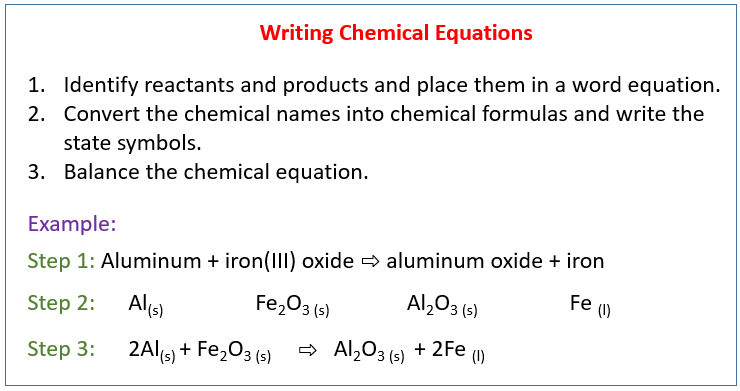 chemical equation balancer with steps