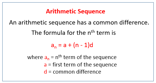 Arithmetic Sequences (solutions, examples, videos ...