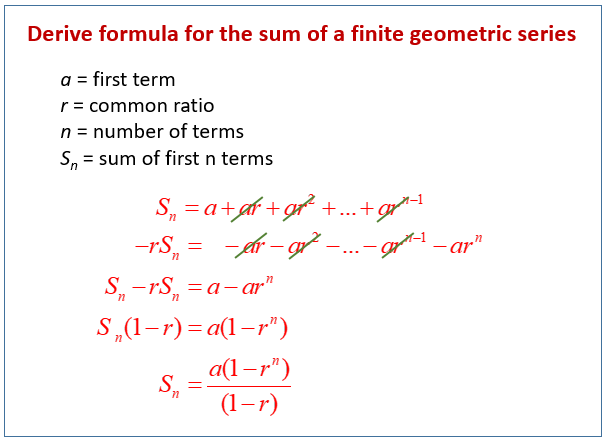 Geometric Series Applications Examples Solutions Videos Worksheets Activities