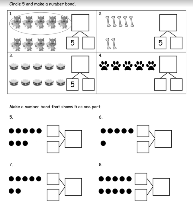 use-5-groups-and-number-bonds-solutions-worksheets-lesson-plans