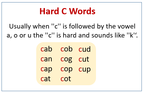 Hard c words