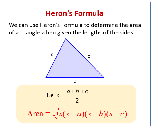Herons Formula