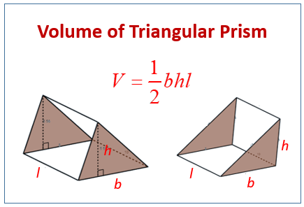 Volume of a Triangular Prism (examples, solutions, videos ...